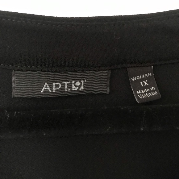 Apt. 9 1X black embellished top - Picture 4 of 4